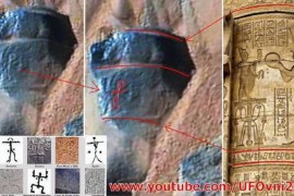 在火星上的岩石中发现人类的古代岩画？